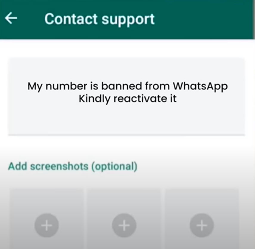 Reactivate WhatsApp Banned